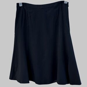 REISS Black‎ Midi Skirt A-Line Flared Business Casual Women Size 10